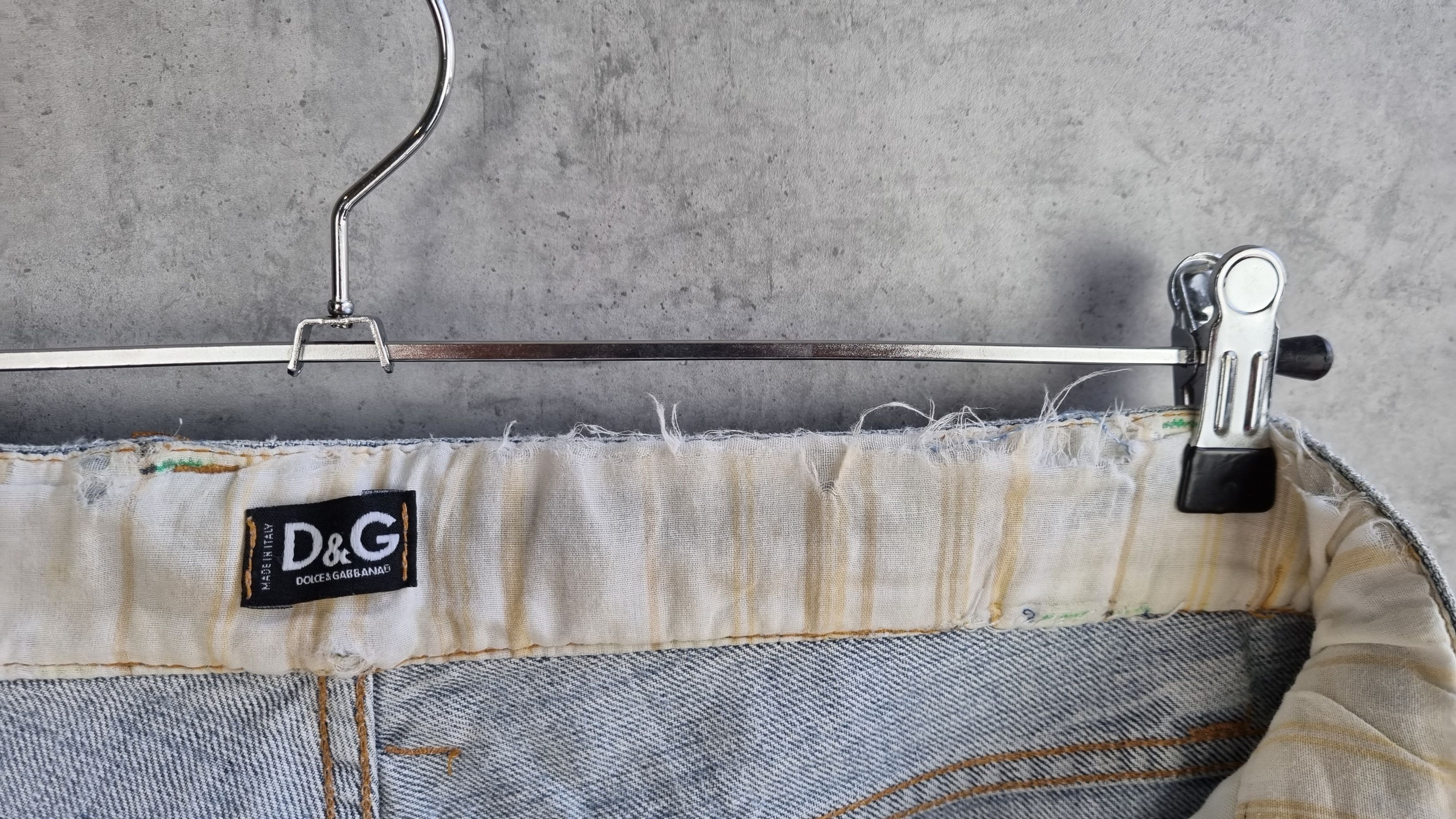 Dolce & Gabbana × Vintage Snake Skin Appliance Dolce & Gabbana Ripped Design Jeans Size US 32 / EU 48 - 8 Thumbnail