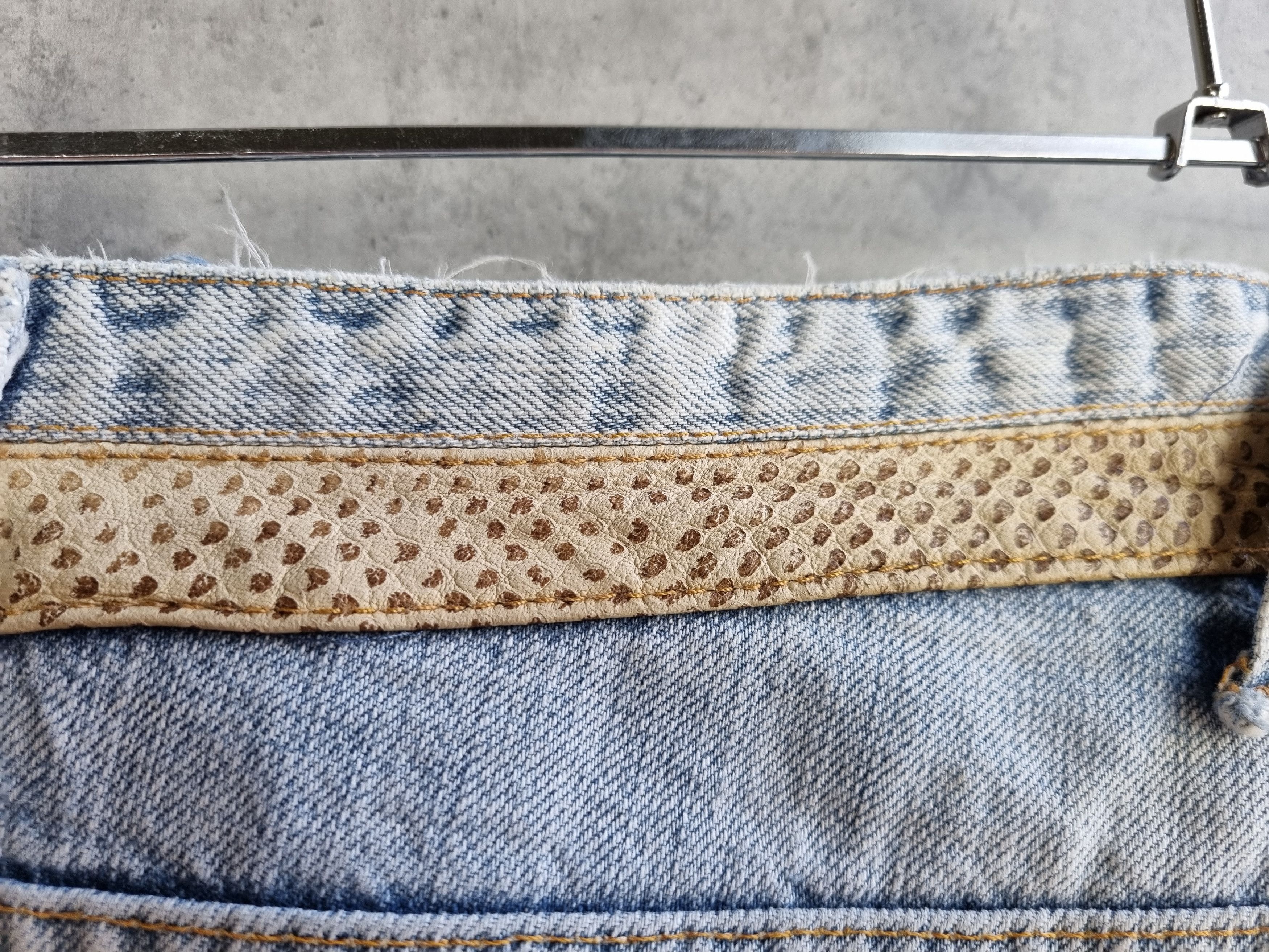 Dolce & Gabbana × Vintage Snake Skin Appliance Dolce & Gabbana Ripped Design Jeans Size US 32 / EU 48 - 7 Thumbnail