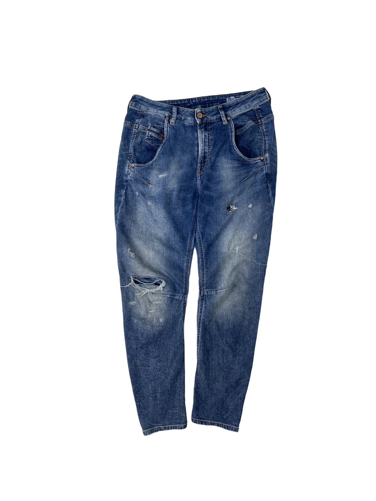 image of Fayza-Ne W25 Authentic Distress Jeans in Denim Blue, Men's (Size 26)