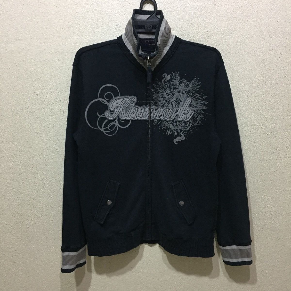 Japanese Brand × Vintage KISSMARK Sweatshirt spellout Big Logo size L Size US L / EU 52-54 / 3 - 1 Thumbnail