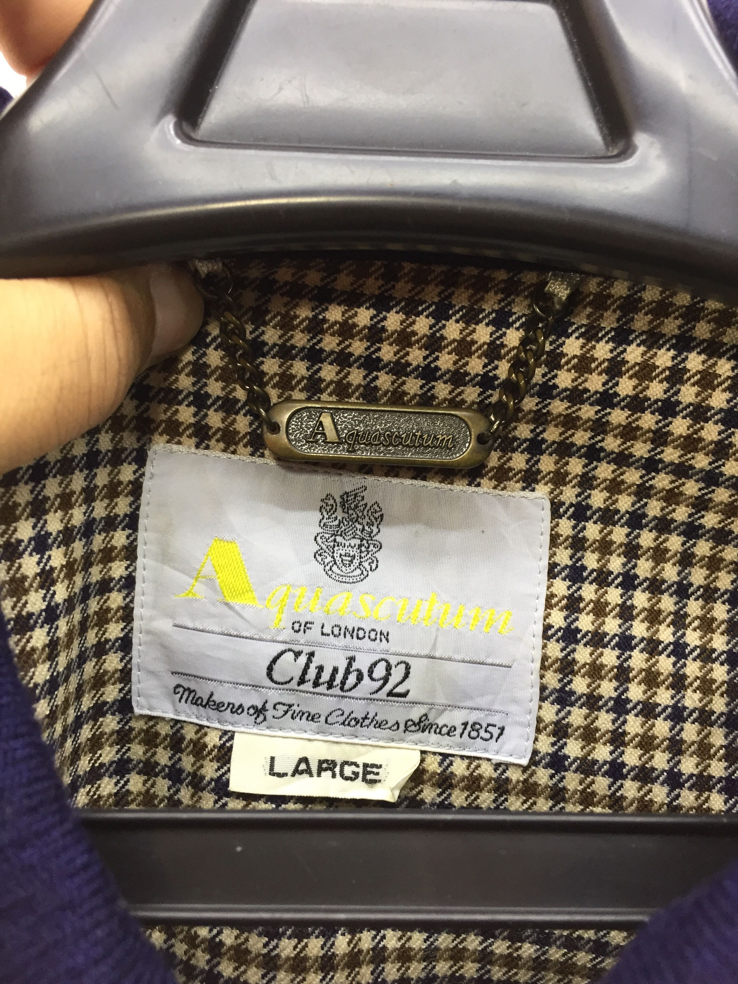 Aquascutum × Designer VINTAGE AQUASCUTUM JACKET Size US L / EU 52-54 / 3 - 5 Thumbnail