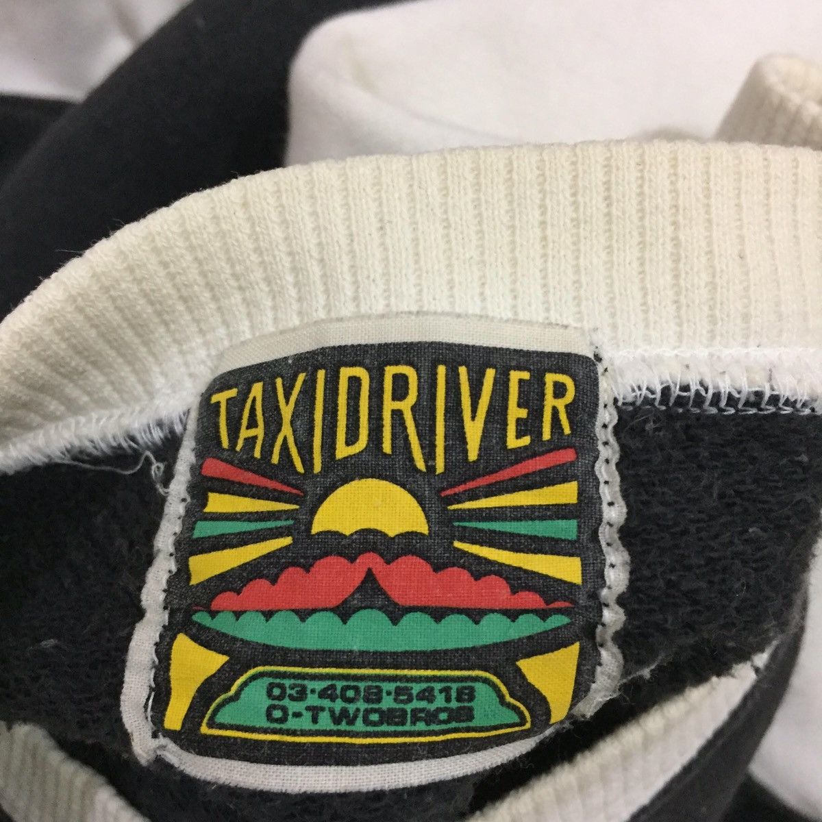 Vintage TAXI DRIVER Sweatshirt spellout Big Logo size L Size US L / EU 52-54 / 3 - 7 Thumbnail