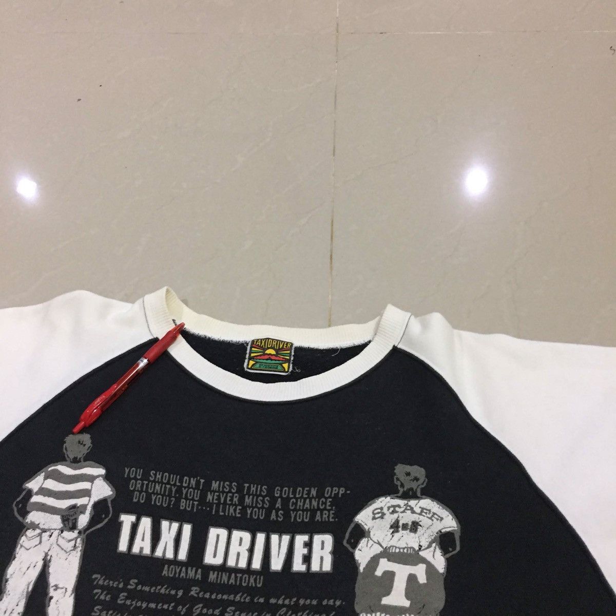 Vintage TAXI DRIVER Sweatshirt spellout Big Logo size L Size US L / EU 52-54 / 3 - 9 Thumbnail