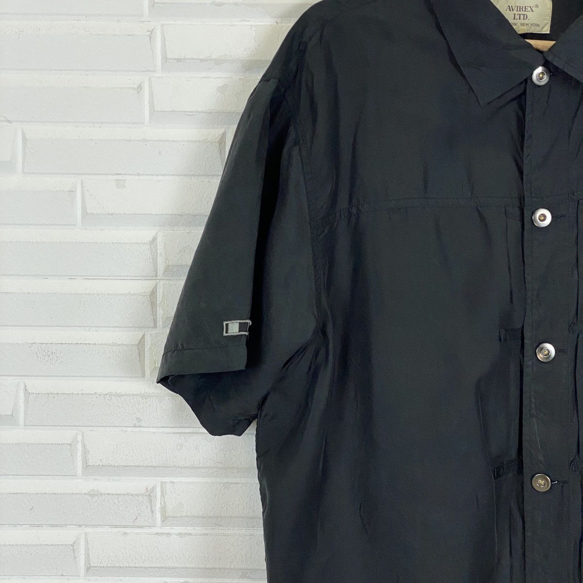Avirex Avirex Silk Military Button Up Shirt Size US XL / EU 56 / 4 - 3 Thumbnail