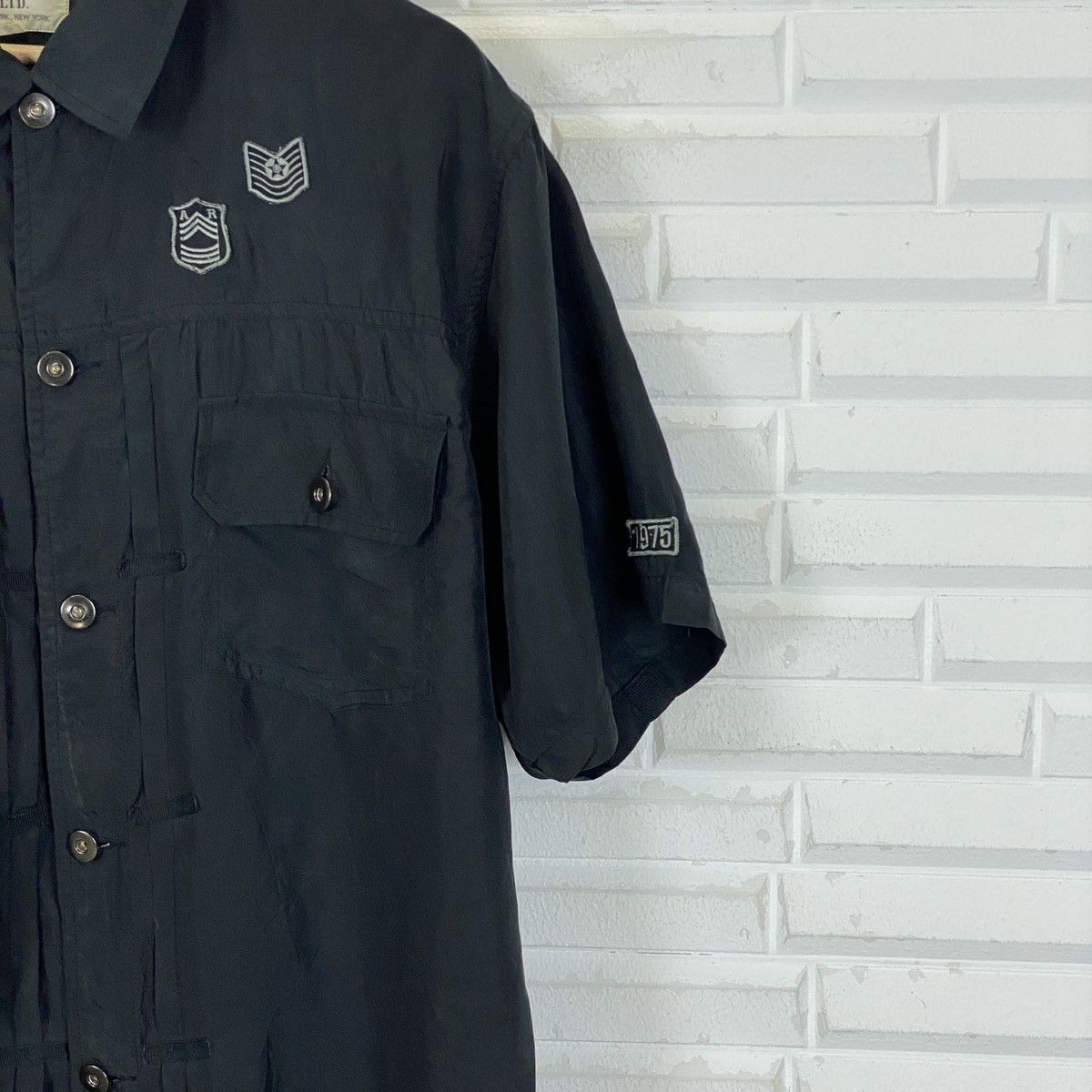 Avirex Avirex Silk Military Button Up Shirt Size US XL / EU 56 / 4 - 5 Thumbnail