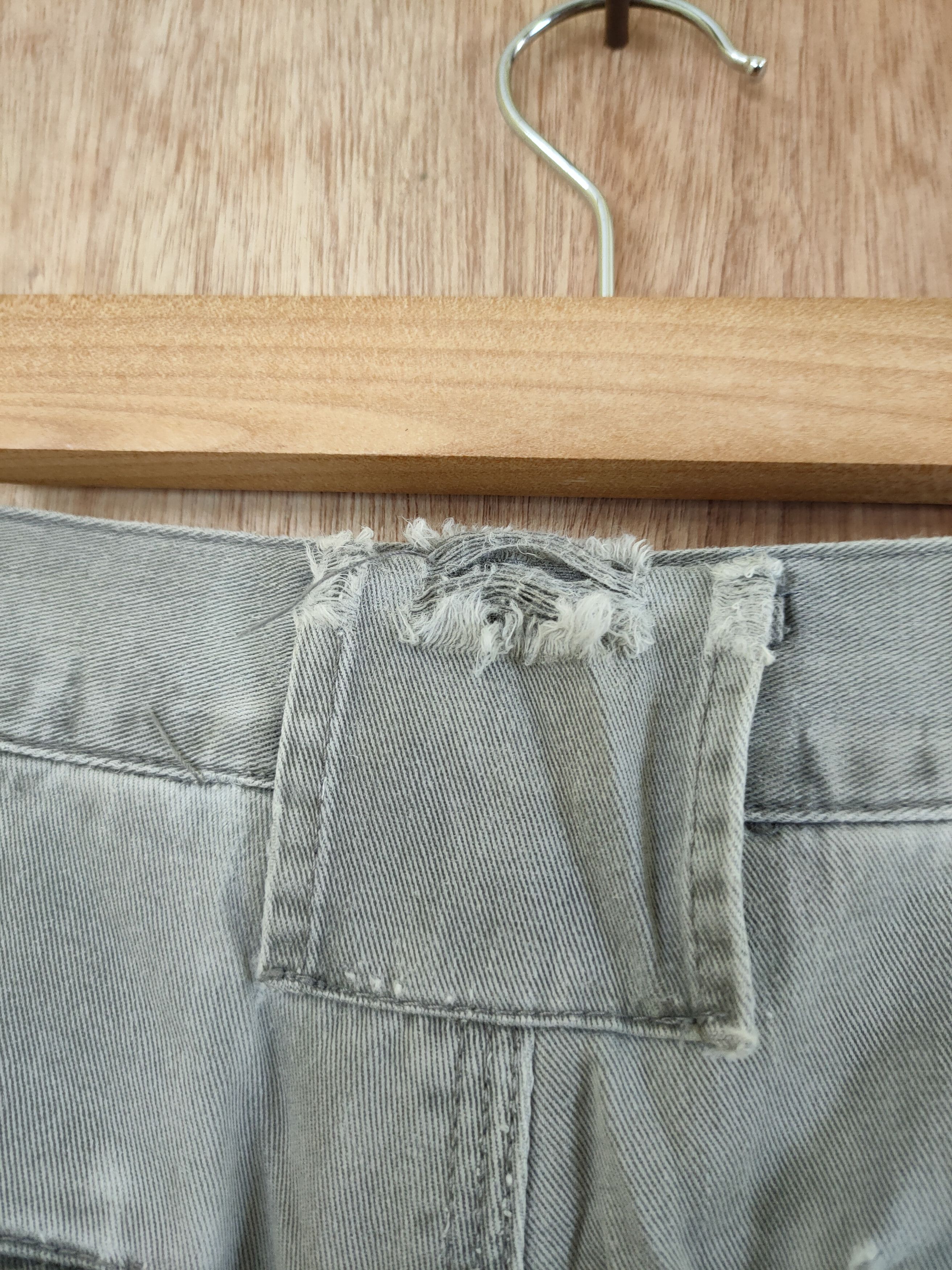 Japanese Brand DL Grancisco japan thrashed distressed cargo pants #46-258T Size US 28 / EU 44 - 12 Thumbnail
