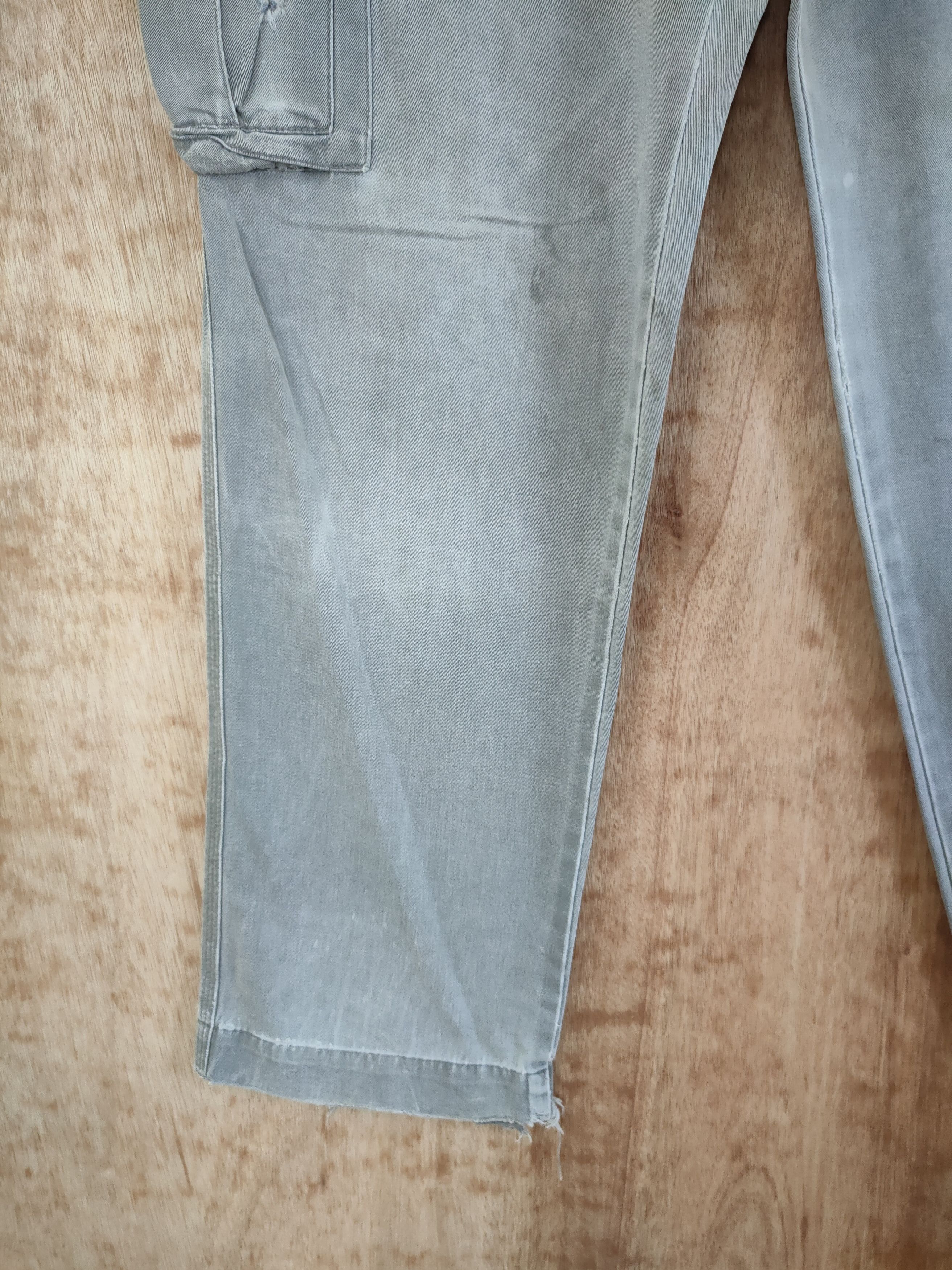 Japanese Brand DL Grancisco japan thrashed distressed cargo pants #46-258T Size US 28 / EU 44 - 2 Thumbnail