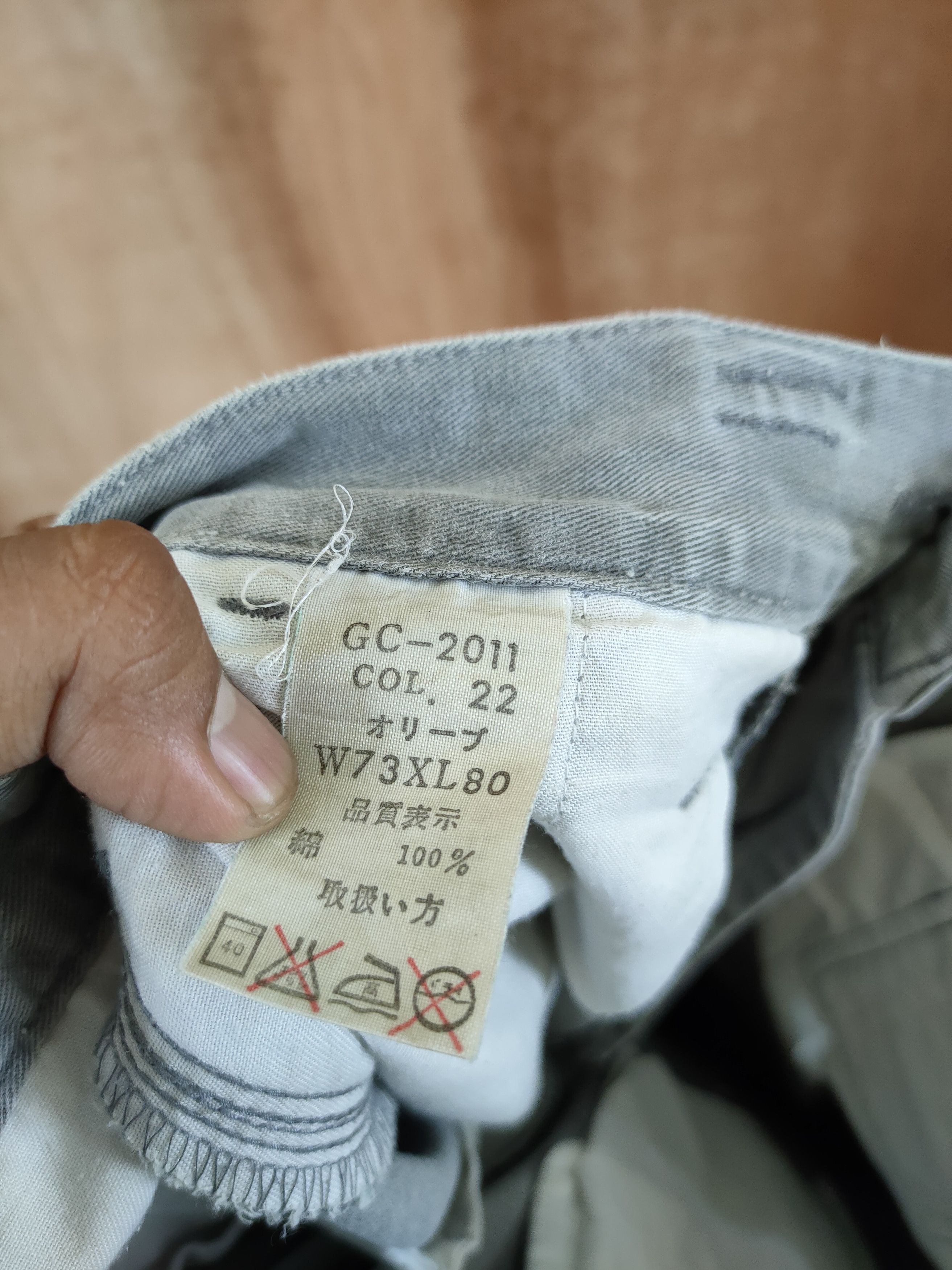 Japanese Brand DL Grancisco japan thrashed distressed cargo pants #46-258T Size US 28 / EU 44 - 13 Thumbnail
