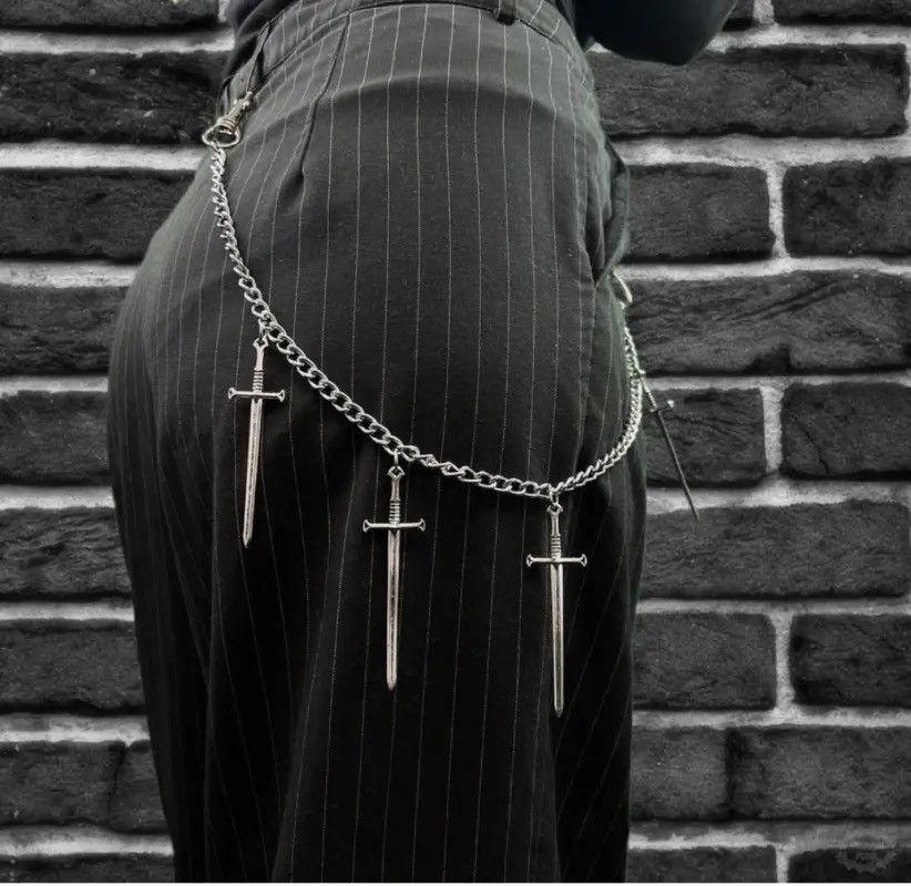Other Rock Cross Sword Keychain Waist Pants Chain Size ONE SIZE - 1 Preview