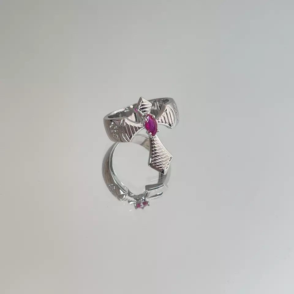 Jewelry Gothic Punk Cross Exquisite Ring Size ONE SIZE - 2 Thumbnail
