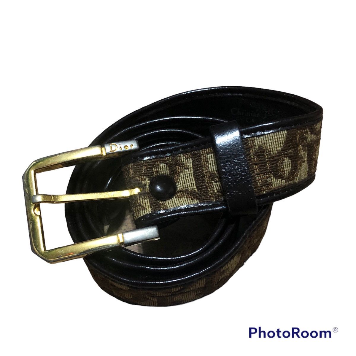 Dior Logo Rhinestone belt