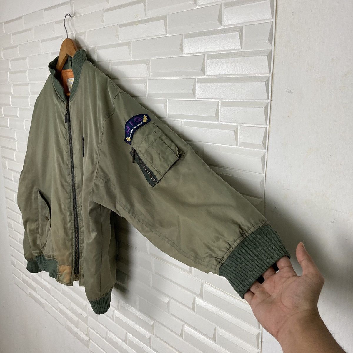NFL Migrant NFL Club Military Green Bomber Jacket Size US XL / EU 56 / 4 - 8 Thumbnail