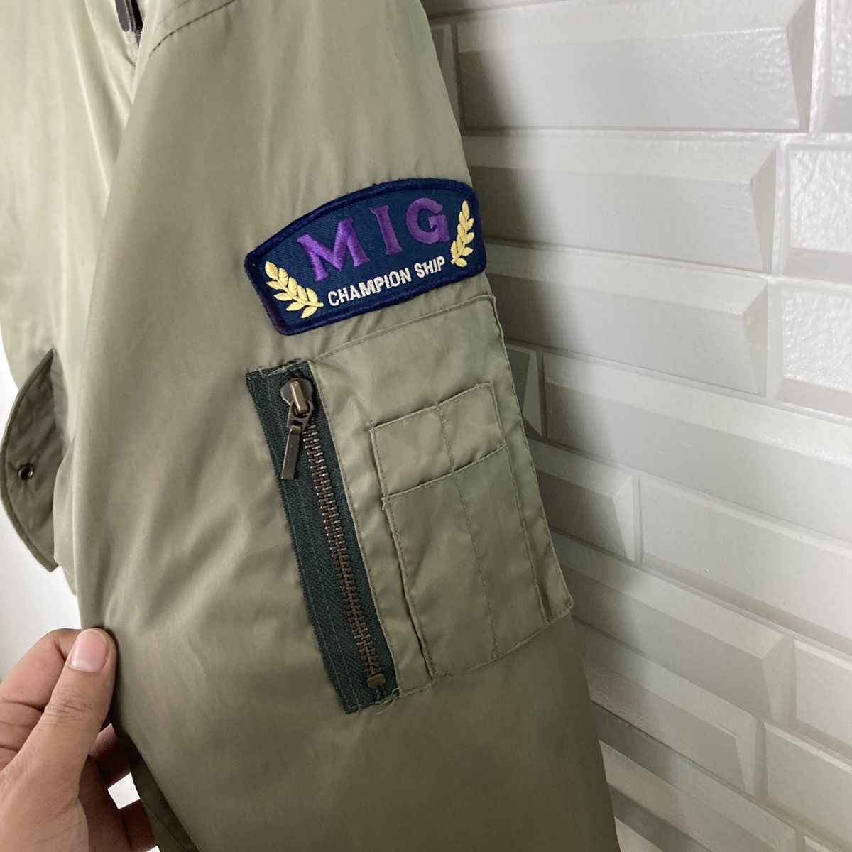 NFL Migrant NFL Club Military Green Bomber Jacket Size US XL / EU 56 / 4 - 13 Thumbnail