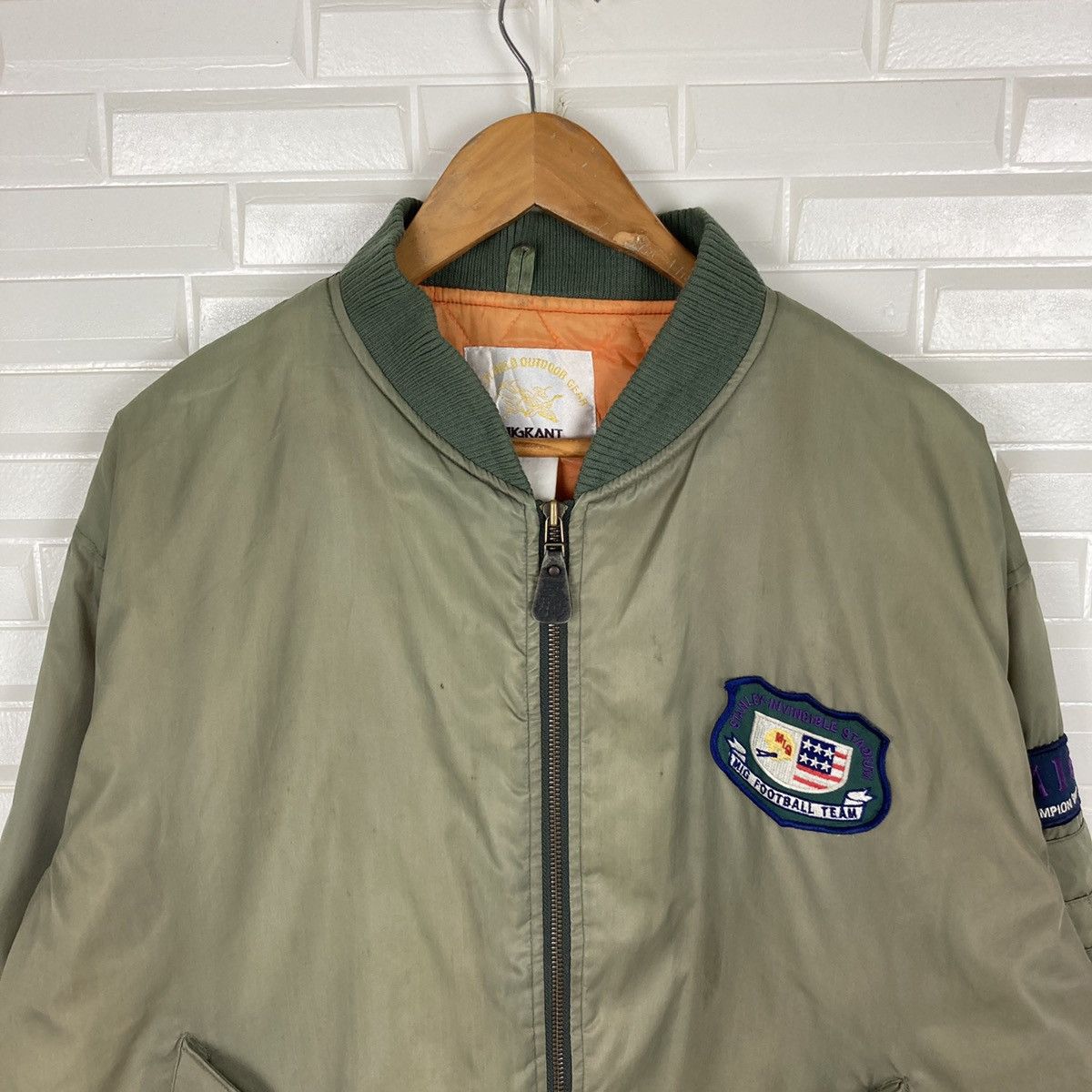 NFL Migrant NFL Club Military Green Bomber Jacket Size US XL / EU 56 / 4 - 4 Thumbnail