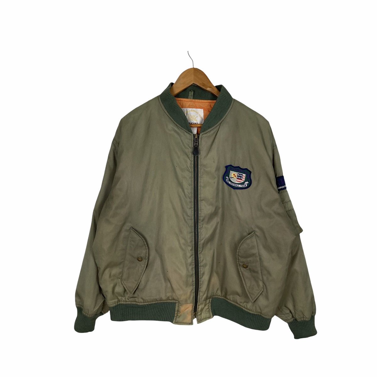NFL Migrant NFL Club Military Green Bomber Jacket Size US XL / EU 56 / 4 - 1 Thumbnail