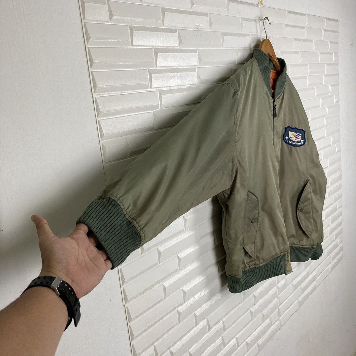 NFL Migrant NFL Club Military Green Bomber Jacket Size US XL / EU 56 / 4 - 7 Thumbnail