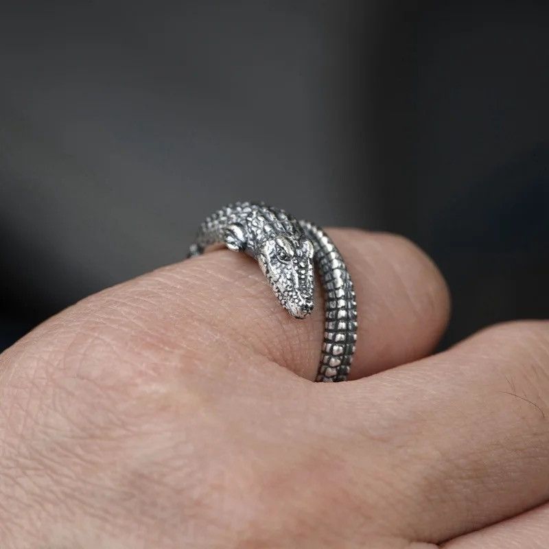 Jewelry × Vintage Crocodile Ring Alligator Rings Size ONE SIZE - 2 Thumbnail