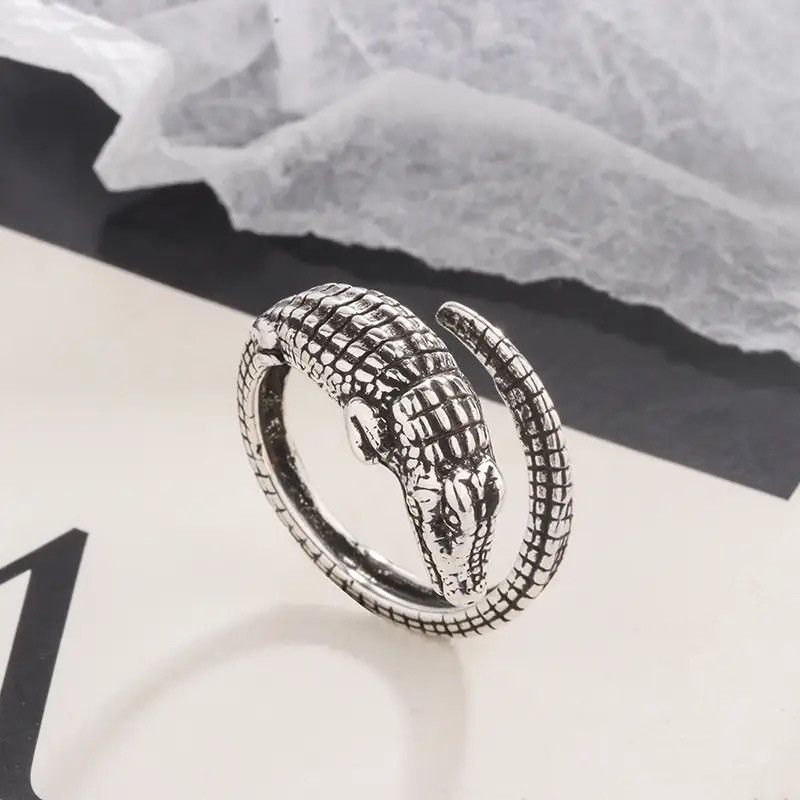 Jewelry × Vintage Crocodile Ring Alligator Rings Size ONE SIZE - 4 Thumbnail