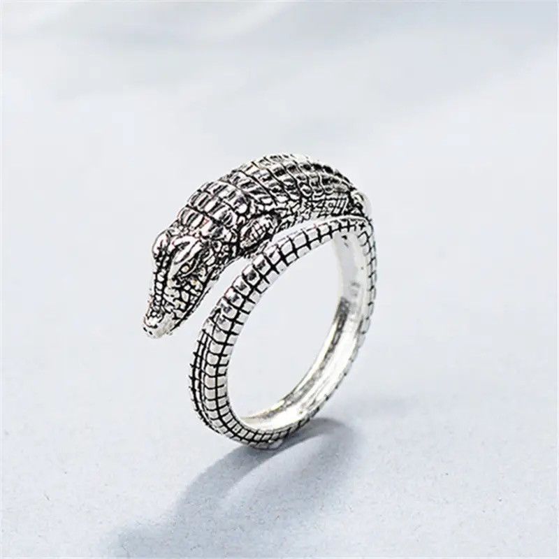 Jewelry × Vintage Crocodile Ring Alligator Rings Size ONE SIZE - 1 Thumbnail