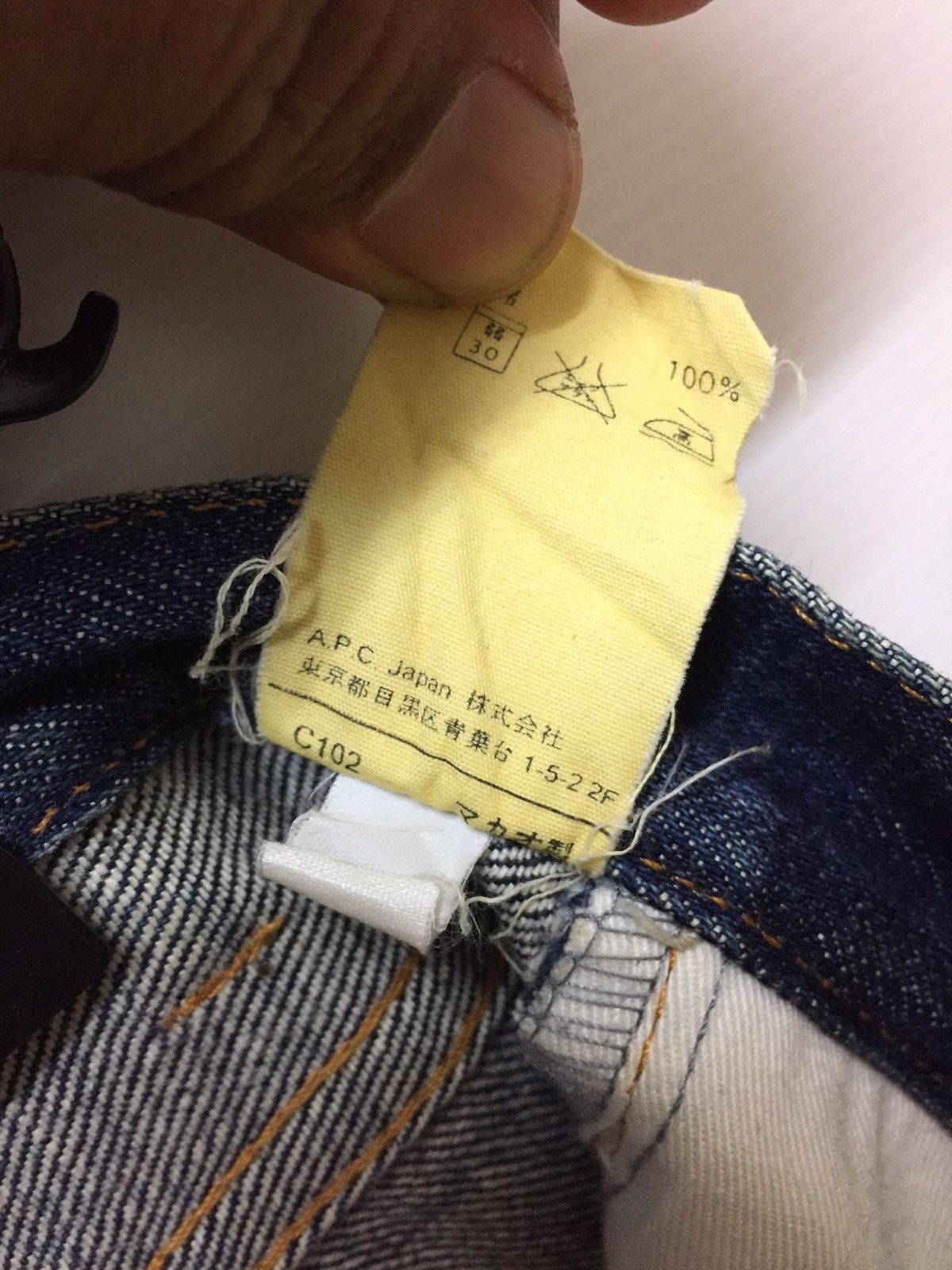 A.P.C. × Japanese Brand Vintage A.P.C Rue De Fleurus Paris Blue Selvedge Denim W30" Size US 30 / EU 46 - 8 Thumbnail