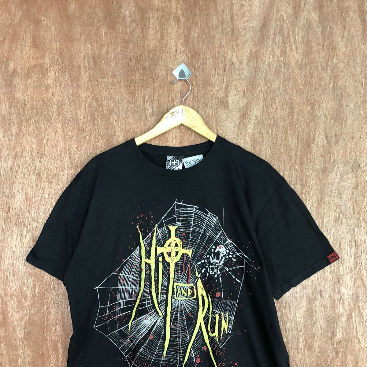 Japanese Brand Hit & Run Black Short Sleeve Tshirt #3570 Size US L / EU 52-54 / 3 - 2 Thumbnail