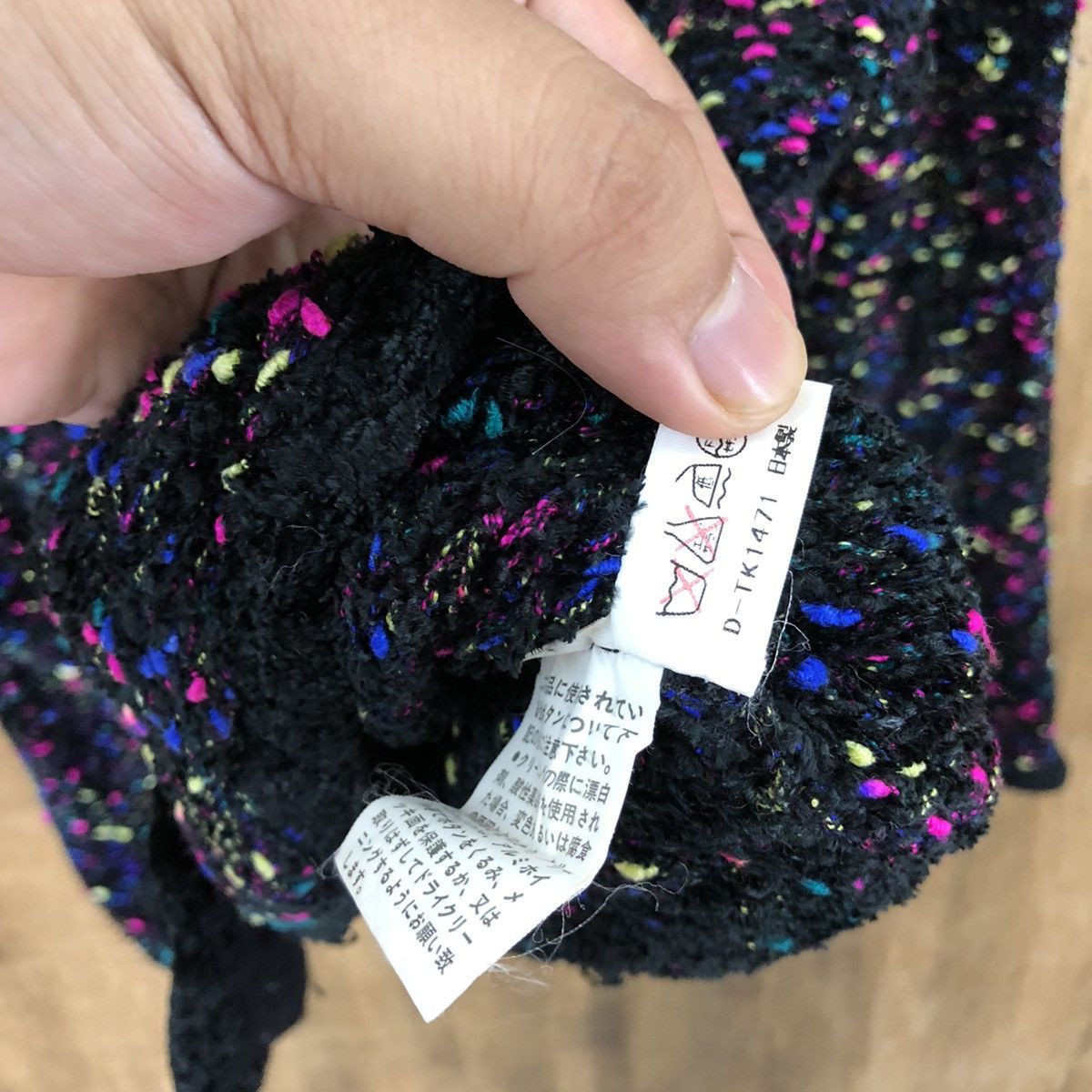 Aran Isles Knitwear Aviyatti Black cardigan Knitwear vintage #6339 Size M / US 6-8 / IT 42-44 - 6 Thumbnail