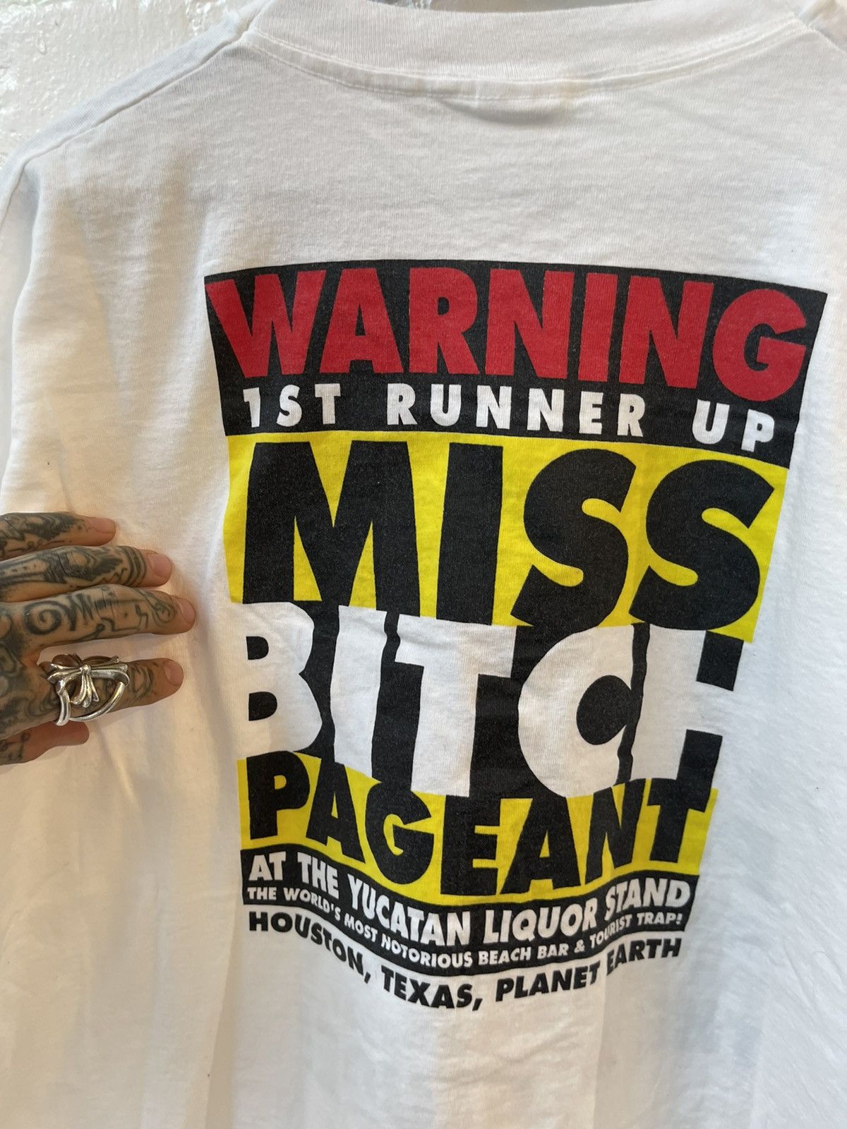 Vintage Vintage MISS BITCH PAGEANT CONTEST SHIRT !! CRAZY HAHA Size US XL / EU 56 / 4 - 4 Thumbnail