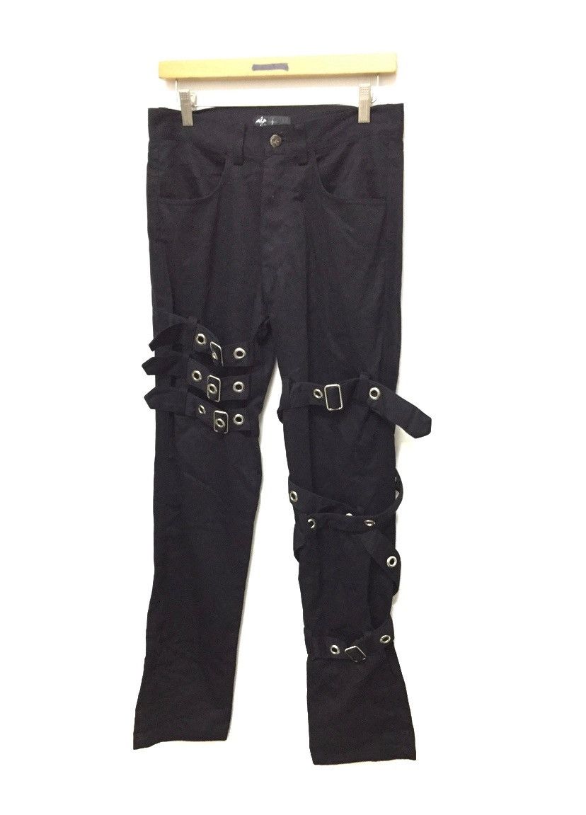 Japanese Brand Japanese Brand DeviL'n Bass cross lace up bondage pants Size US 30 / EU 46 - 4 Thumbnail