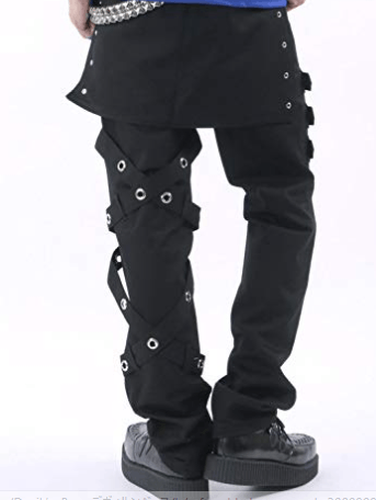 Japanese Brand Japanese Brand DeviL'n Bass cross lace up bondage pants Size US 30 / EU 46 - 2 Thumbnail