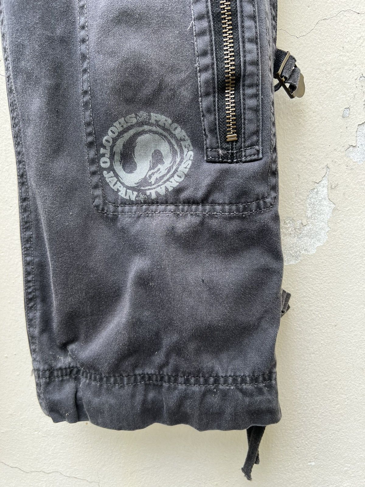 Japanese Brand × Vintage VTG Soljah Japan Sun Fade Black Bondage Parachute Trouser Size US 32 / EU 48 - 13 Thumbnail