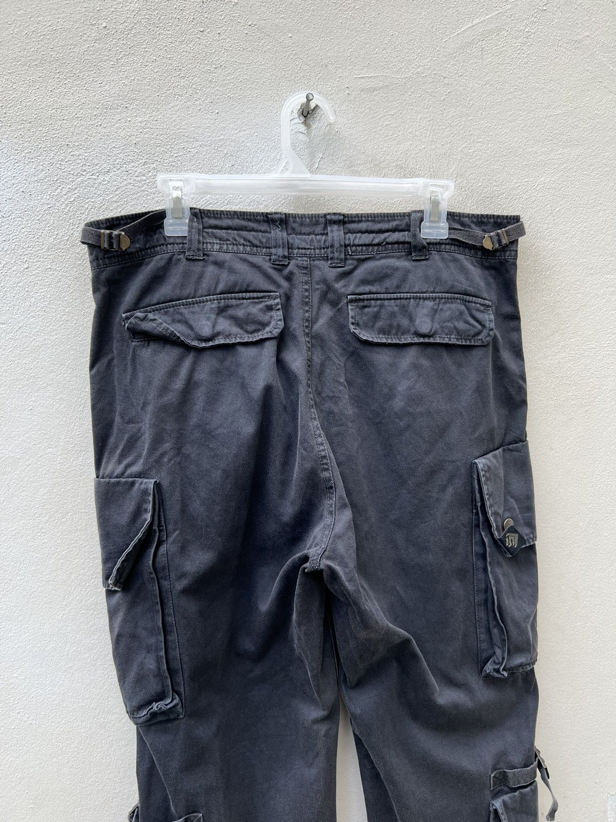 Japanese Brand × Vintage VTG Soljah Japan Sun Fade Black Bondage Parachute Trouser Size US 32 / EU 48 - 15 Thumbnail