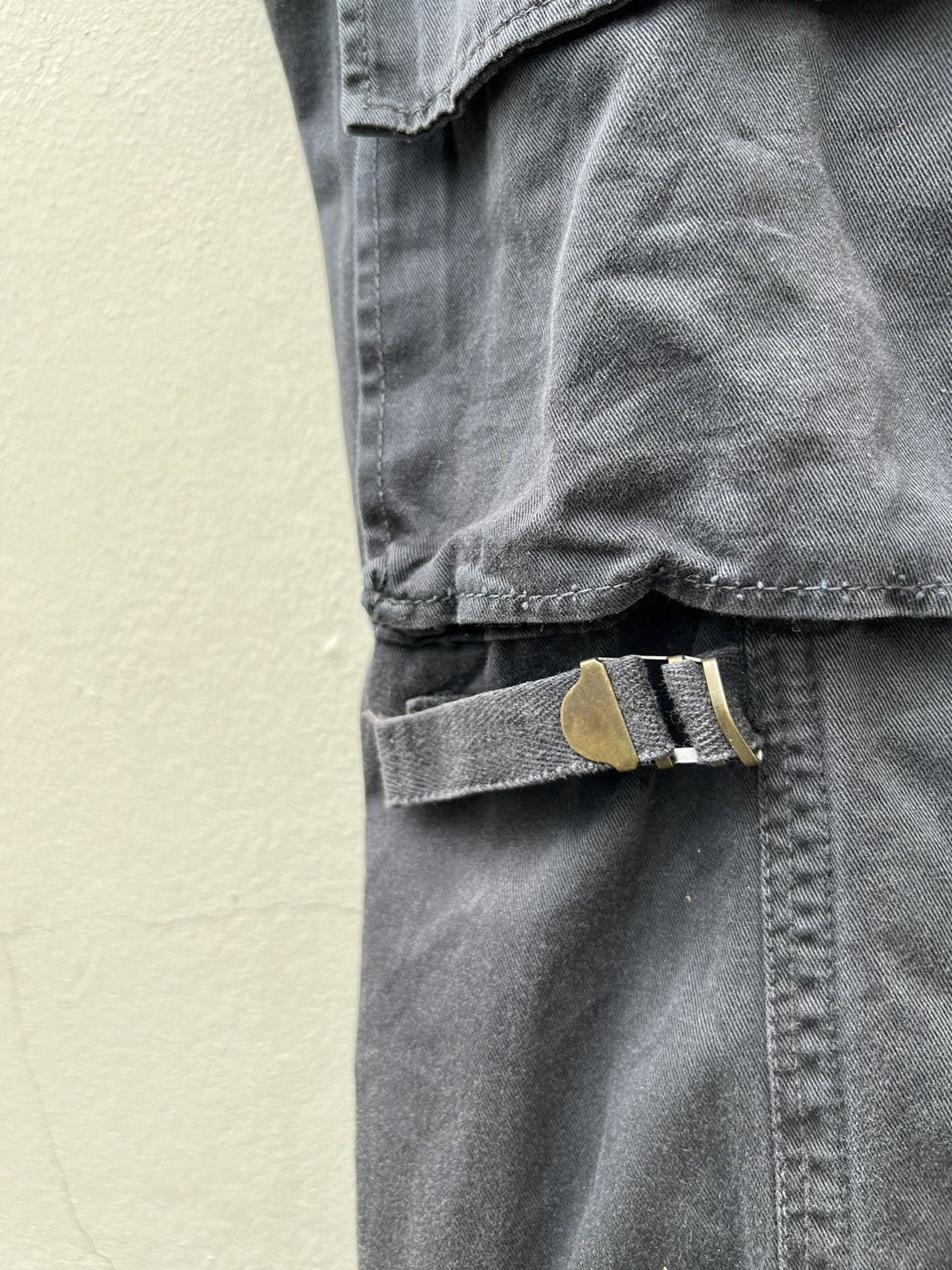 Japanese Brand × Vintage VTG Soljah Japan Sun Fade Black Bondage Parachute Trouser Size US 32 / EU 48 - 23 Thumbnail