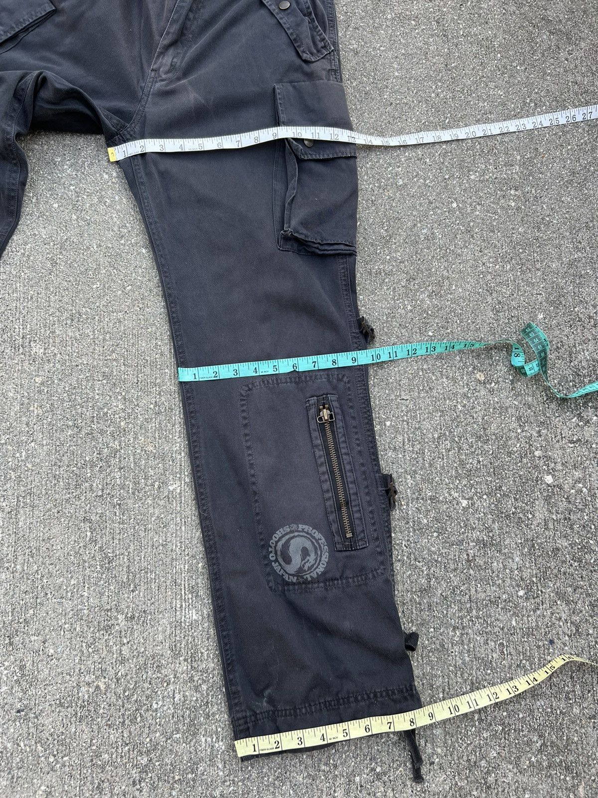 Japanese Brand × Vintage VTG Soljah Japan Sun Fade Black Bondage Parachute Trouser Size US 32 / EU 48 - 3 Thumbnail
