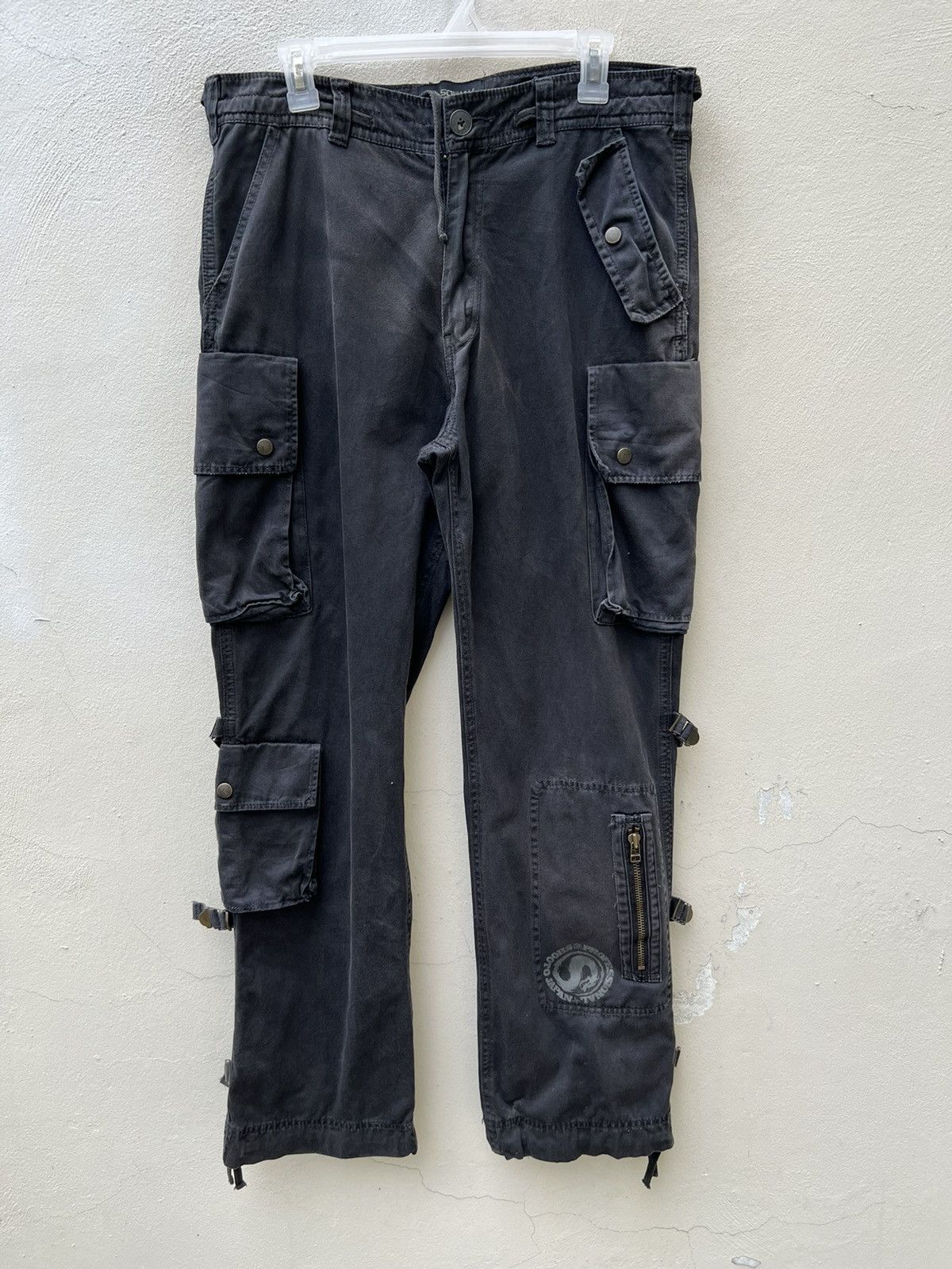 Japanese Brand × Vintage VTG Soljah Japan Sun Fade Black Bondage Parachute Trouser Size US 32 / EU 48 - 6 Thumbnail