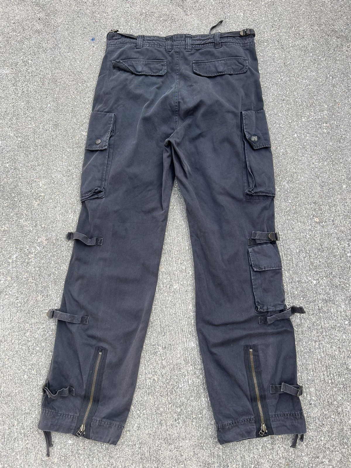 Japanese Brand × Vintage VTG Soljah Japan Sun Fade Black Bondage Parachute Trouser Size US 32 / EU 48 - 5 Thumbnail
