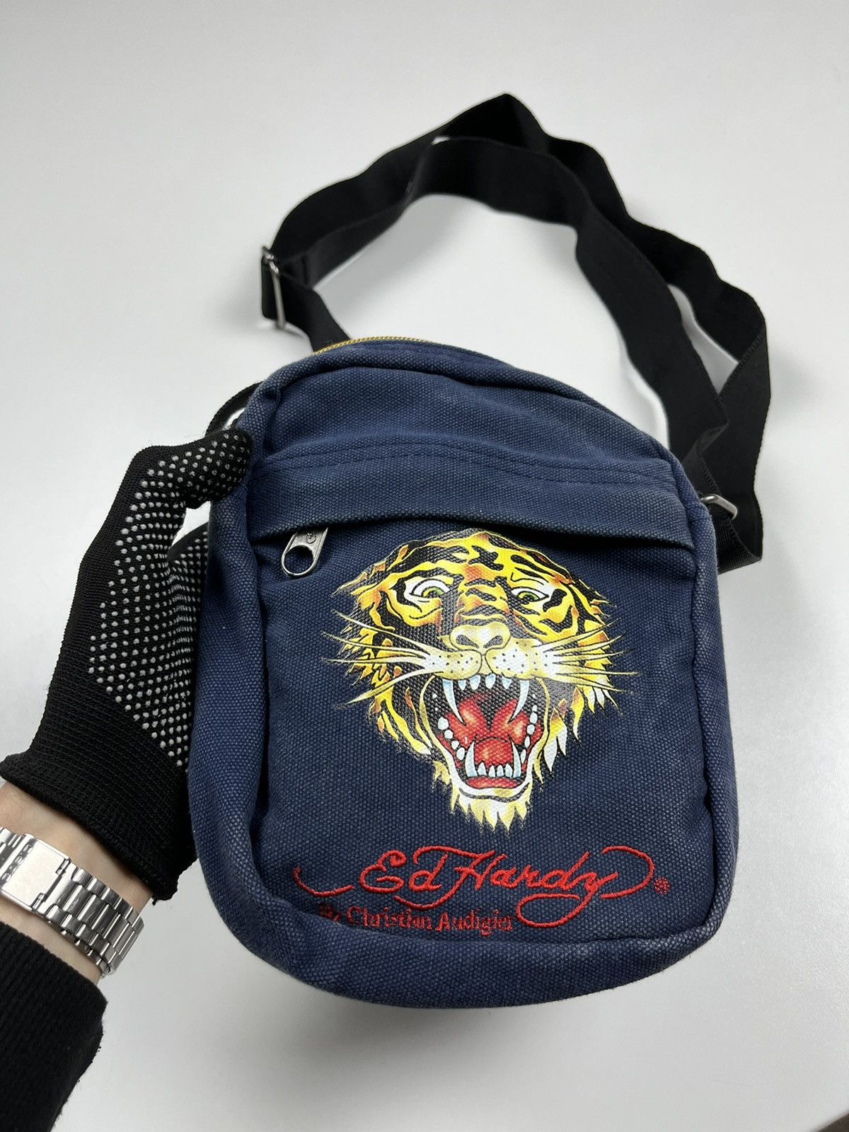 Christian Audigier Vintage Ed Hardy by Christian Audigier Bag Messenger y2k Size ONE SIZE - 2 Thumbnail