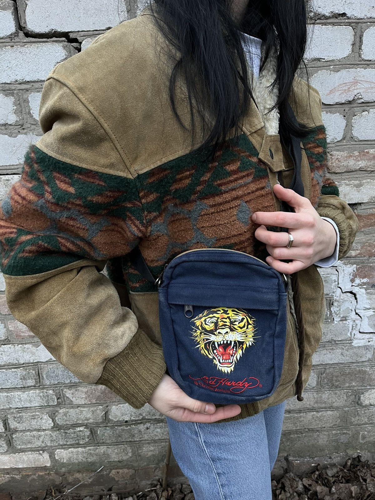 Christian Audigier Vintage Ed Hardy by Christian Audigier Bag Messenger y2k Size ONE SIZE - 9 Thumbnail