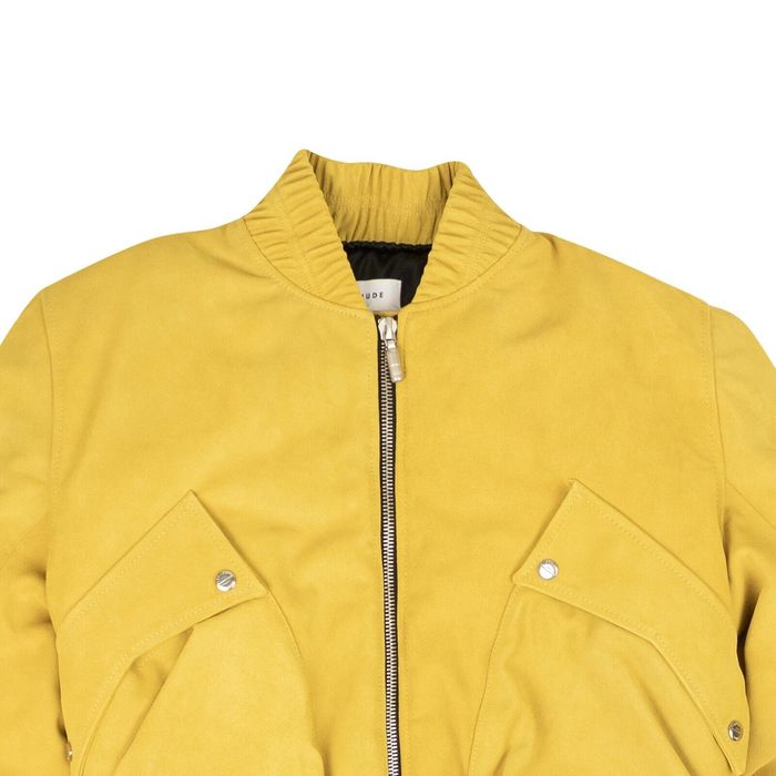 Arylide Yellow Solid Pattern Men's Bomber Premium Jacket main image 1