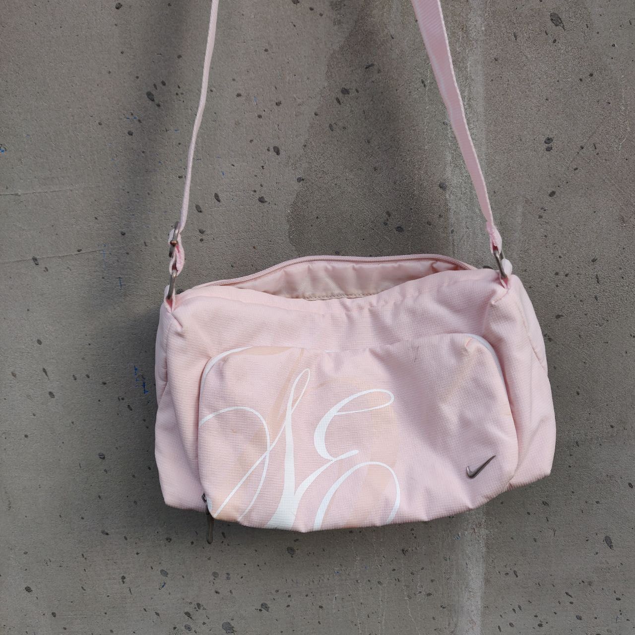 Nike × Vintage Nike Vintage Y2K Pink Shoulder Bag Metal Swoosh Size ONE SIZE - 3 Thumbnail