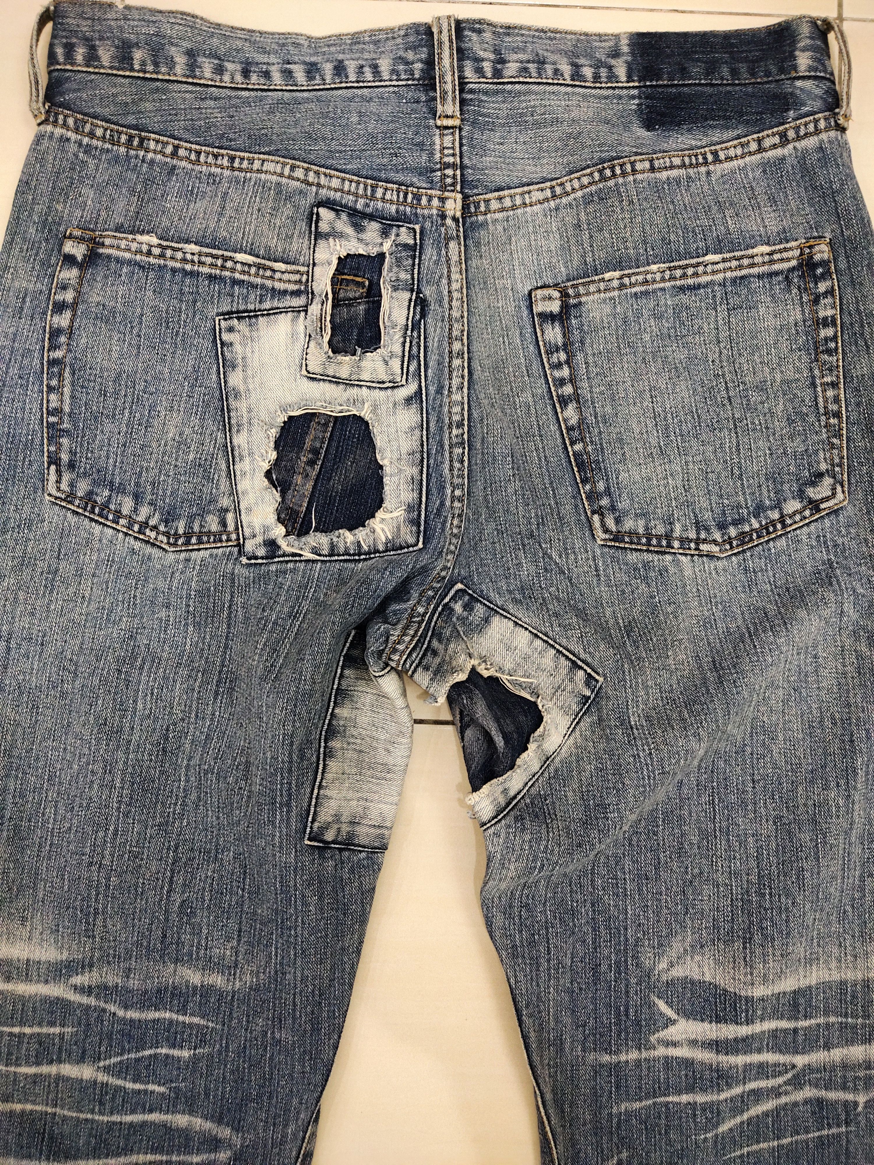 Japanese Brand Japanese Brand Distressed & patchwork Denim Size US 34 / EU 50 - 3 Thumbnail
