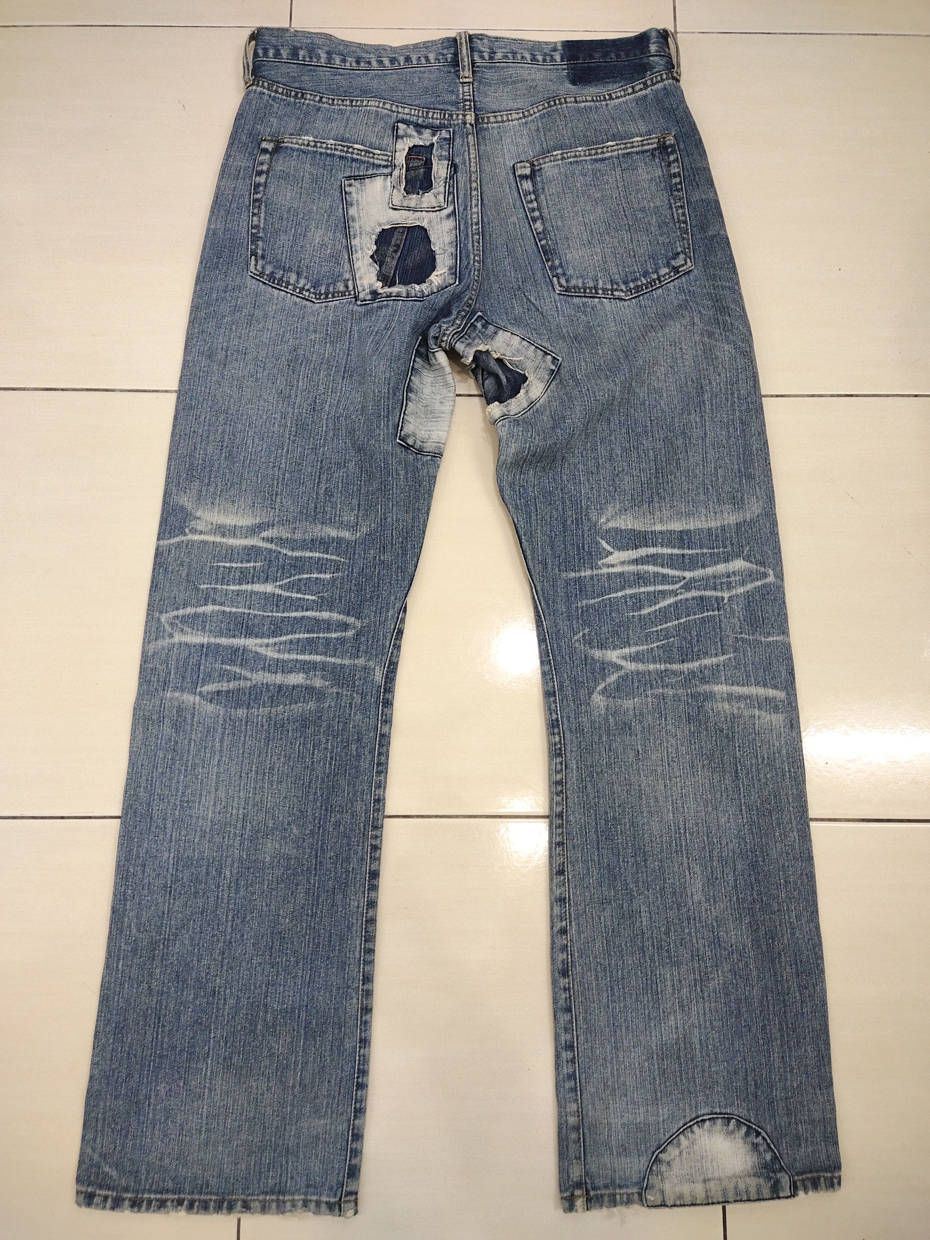 Japanese Brand Japanese Brand Distressed & patchwork Denim Size US 34 / EU 50 - 4 Thumbnail