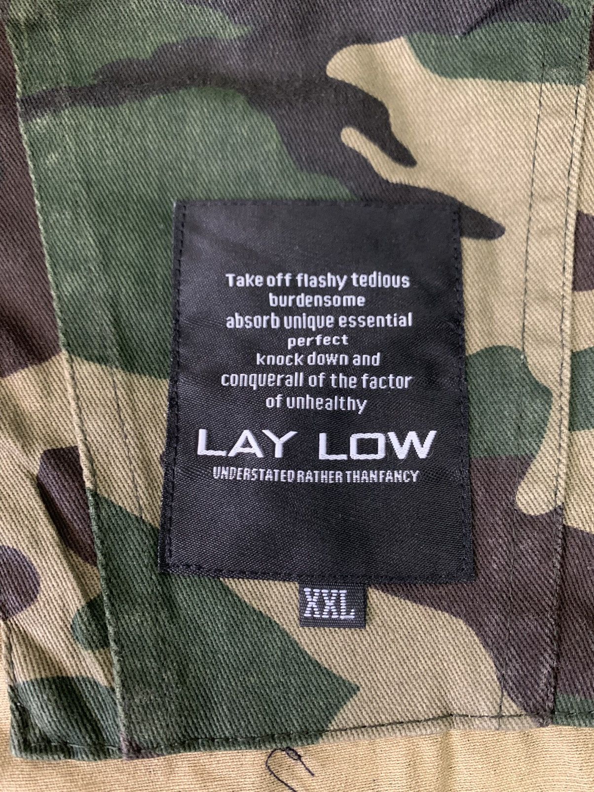 Japanese Brand Nice Art Rocket Lay Low Camo Military Jacket Hooded Size US XXL / EU 58 / 5 - 13 Thumbnail