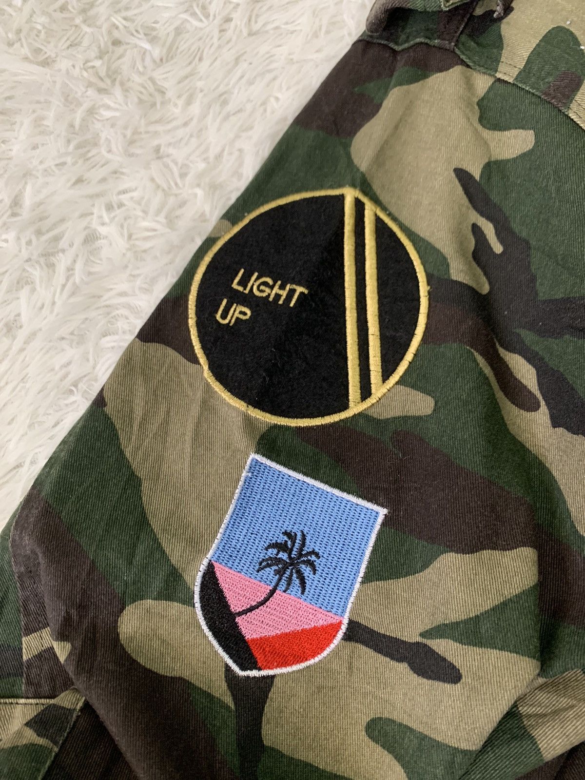 Japanese Brand Nice Art Rocket Lay Low Camo Military Jacket Hooded Size US XXL / EU 58 / 5 - 4 Thumbnail