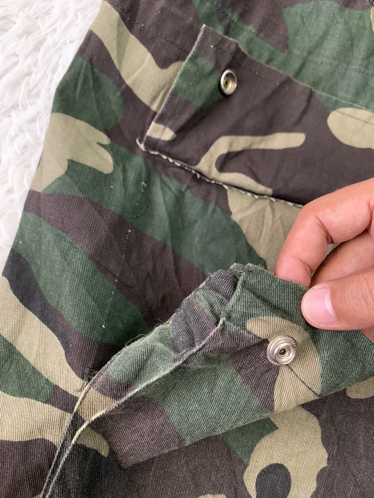 Japanese Brand Nice Art Rocket Lay Low Camo Military Jacket Hooded Size US XXL / EU 58 / 5 - 6 Thumbnail