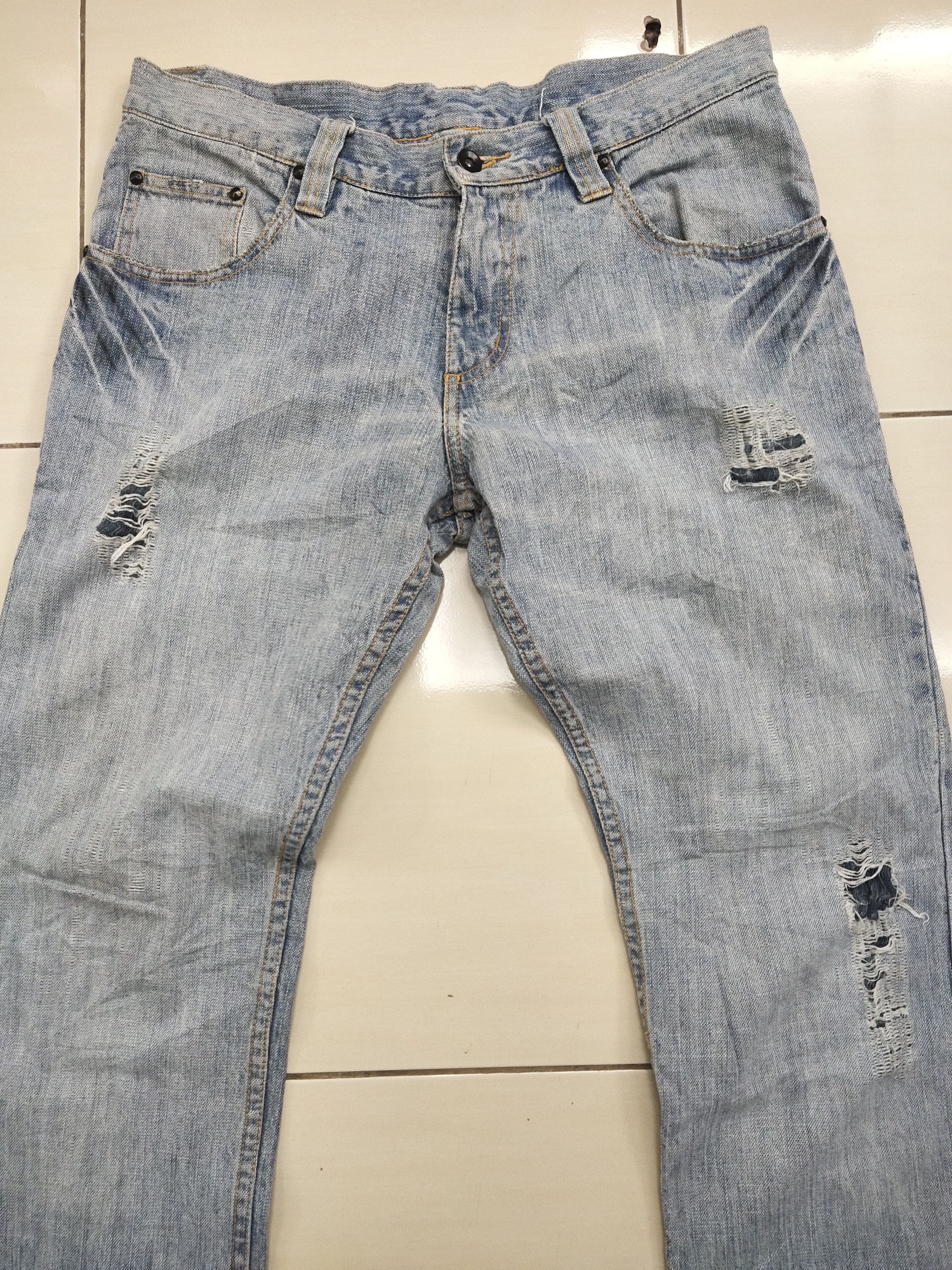 JUN MEN Japanese Brand Jun men Distressed Jeans Size US 34 / EU 50 - 1 Thumbnail