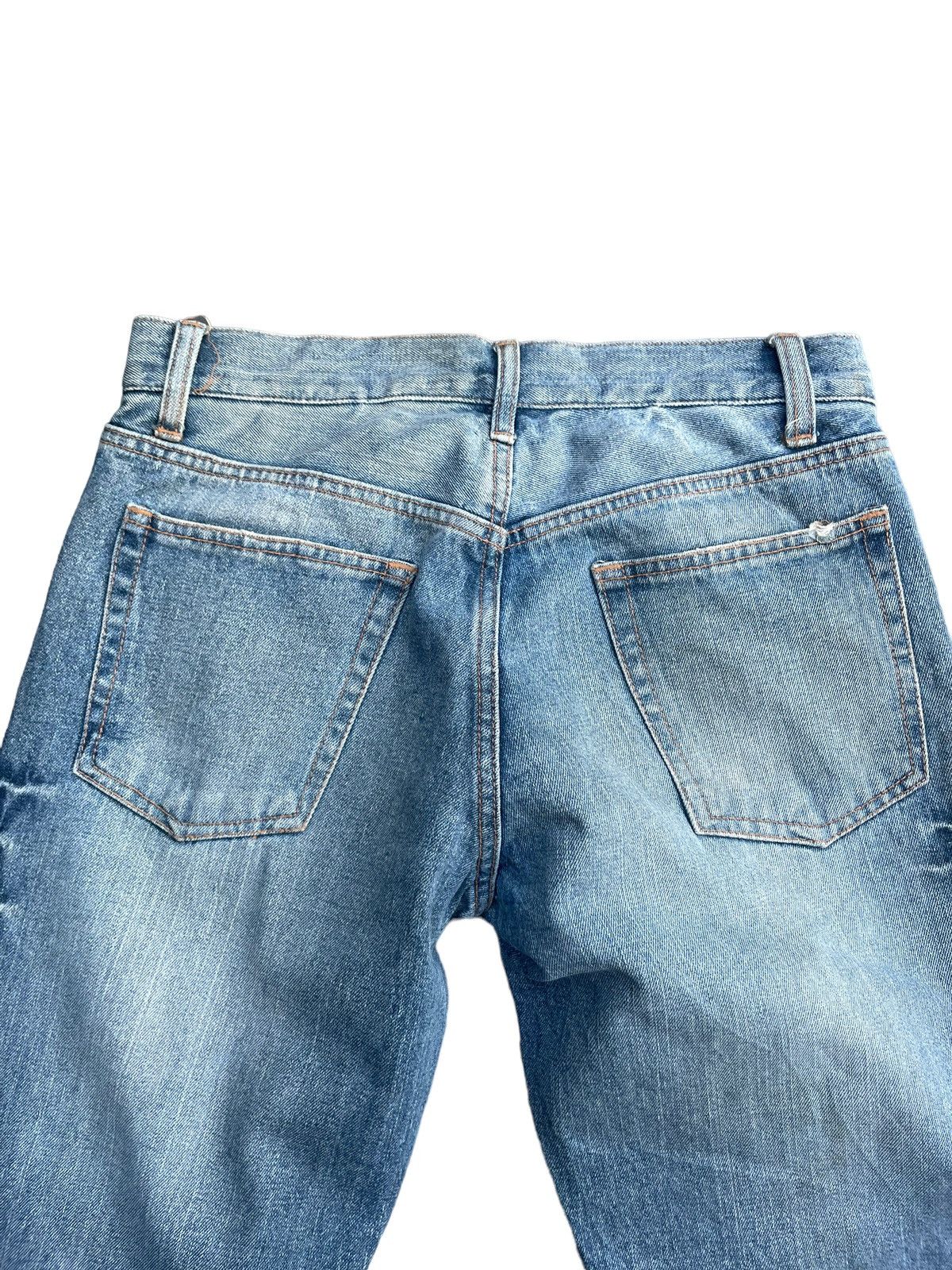 Japanese Brand Famock Flare Light Faded Wash Denim Size US 30 / EU 46 - 10 Thumbnail