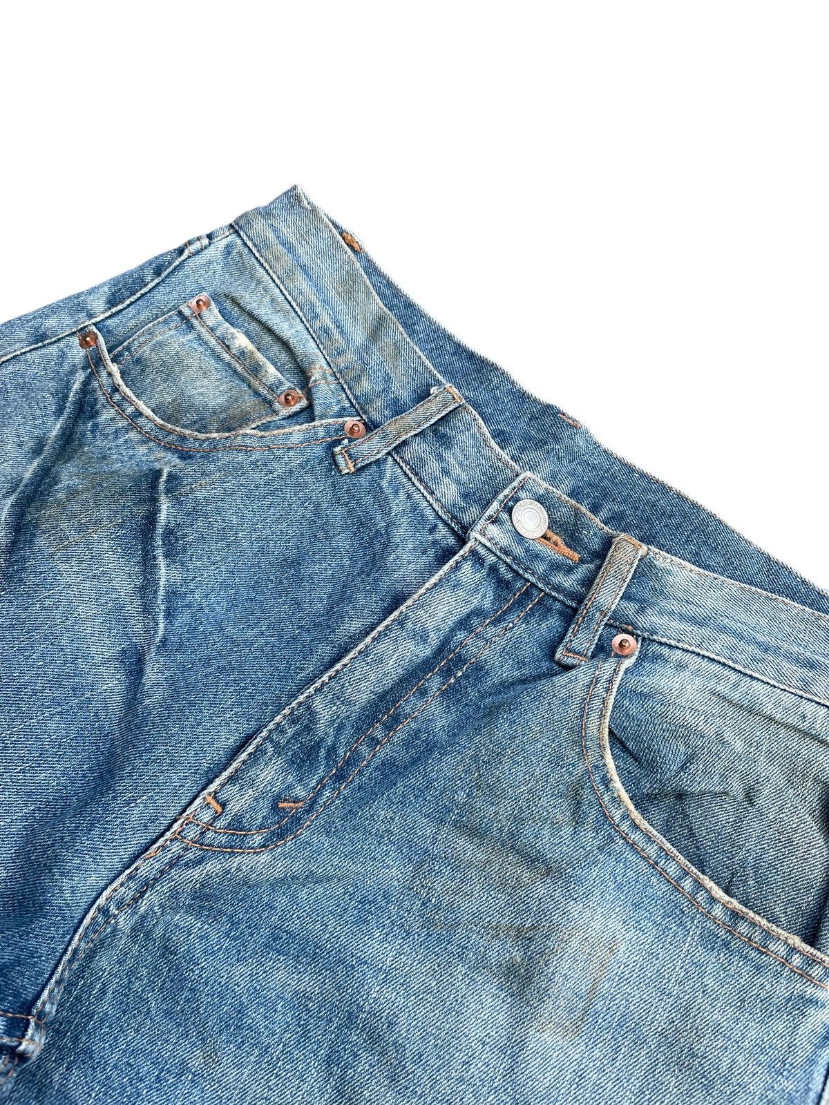 Japanese Brand Famock Flare Light Faded Wash Denim Size US 30 / EU 46 - 5 Thumbnail