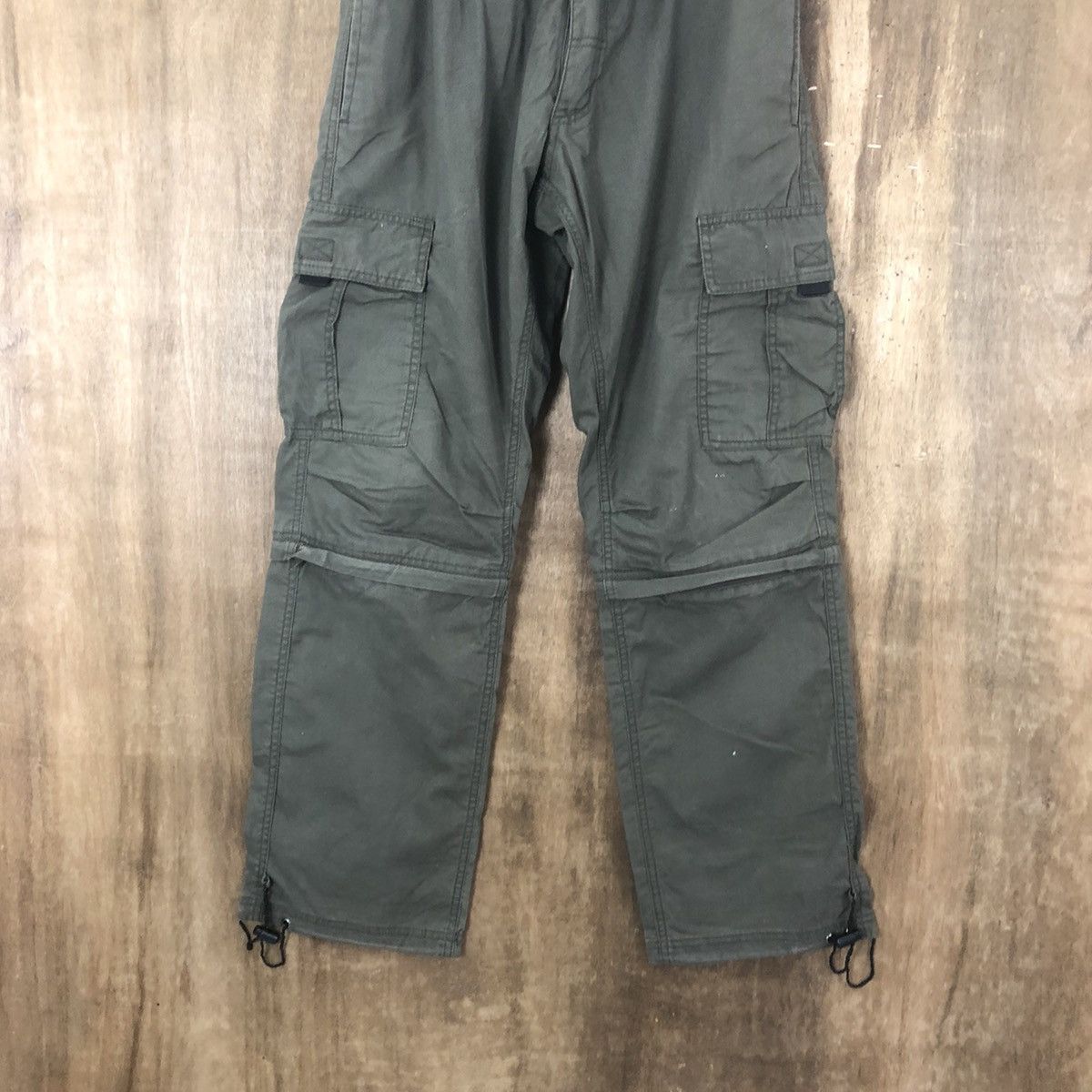 Designer × Japanese Brand Freude Dark green multipocket cargo pants #6289 Size US 30 / EU 46 - 3 Thumbnail