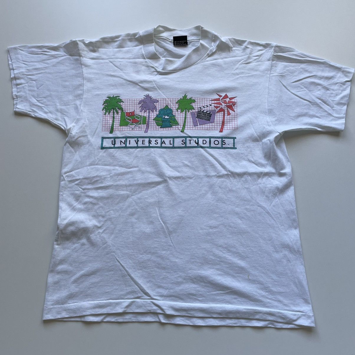 Vintage Vintage 90s Universal Studios Hollywood Movie Graphic shirt ...