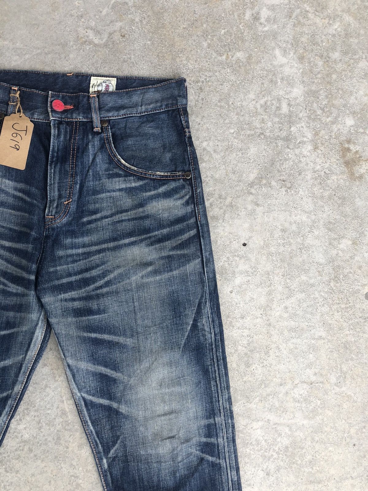 Edwin ESW Big Logo Distressed Jeans Patchwork Painted Size US 32 / EU 48 - 5 Thumbnail